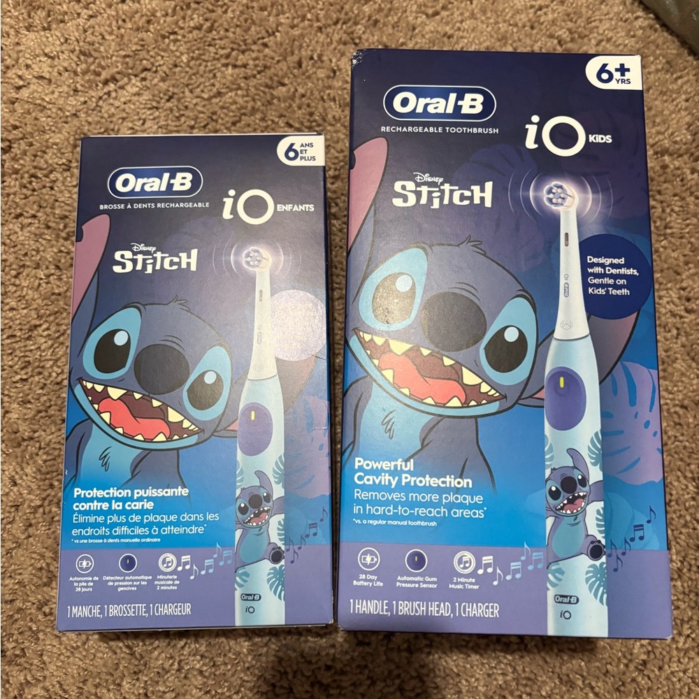 Oral-B Kids Electric Toothbrush with Stitch Design - Blue